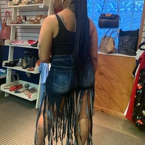 Major Fresh Blue Tassel Jeans